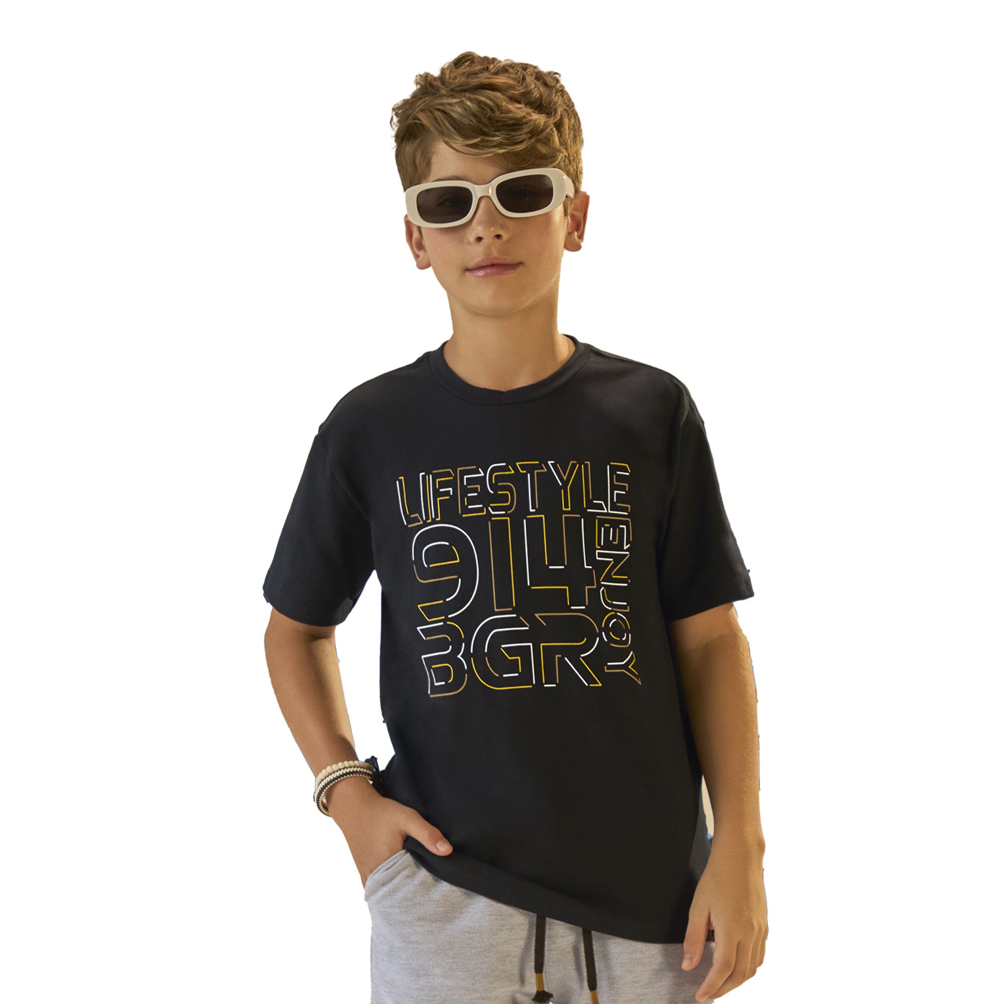 camiseta-infantil-manga-curta-preta-lifestyle-enjoy-1