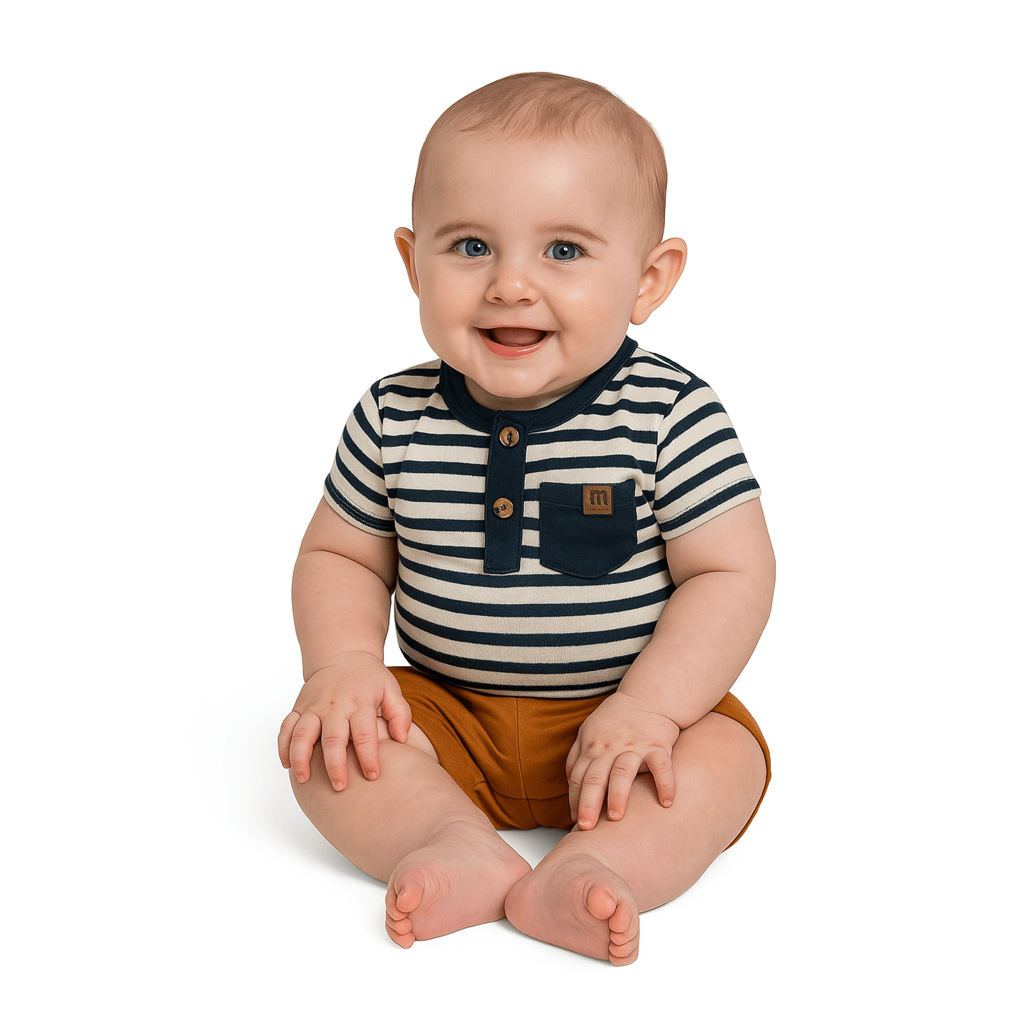 Conjunto-Bebe-Body-Henley-Listrado-Marinho-e-Bermuda-Caramelo-1