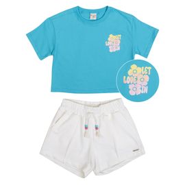 Conjunto-Meninas-Blusa-Cropped-Turquesa-Love-e-Short-Branco-2