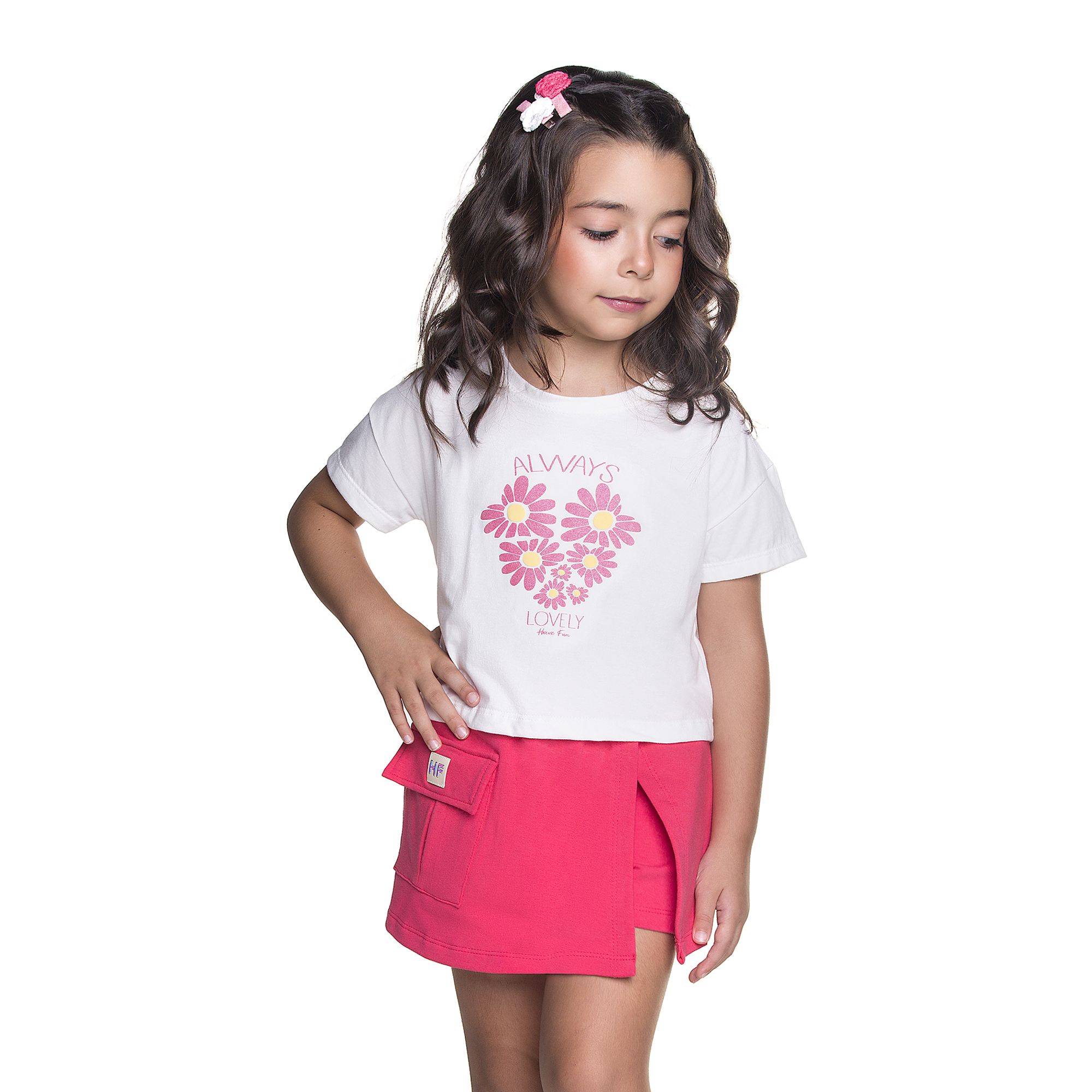 Conjunto-Meninas-Blusa-Branca-Flor-Coracao-e-Short-Saia-Rosa-1
