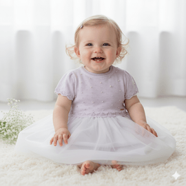 Vestido-Bebes-Meninas-Tricot-e-Perolas-Lilas-e-Saia-Branca-Tule-Brilho-1