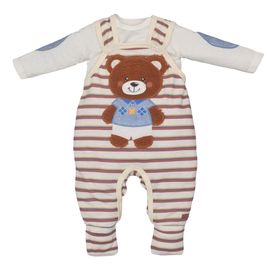 Conjunto-Bebe-Jardineira-Listrada-Bege-Ursinho-Bordado-e-Body-Manga-Longa-Marfim-1