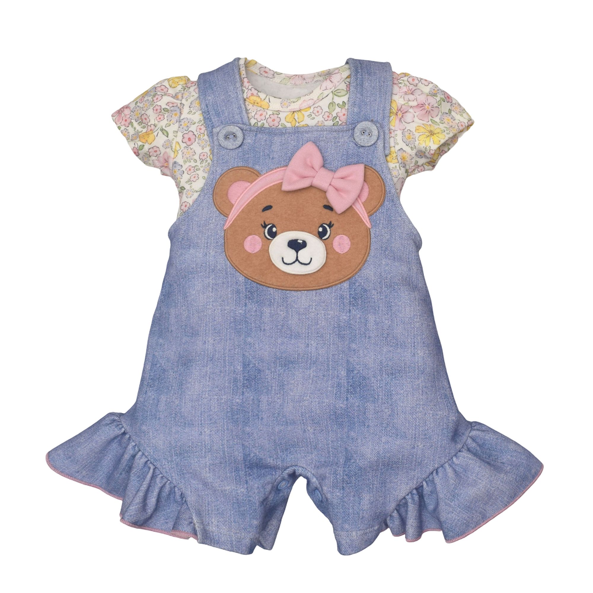 Conjunto-Bebes-Banho-de-Sol-Jeans-Ursinha-Bordada-e-Body-Floral-Rosa-1