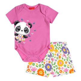 Conjunto-Bebe-Body-Rosa-Gloss-Urso-Panda-e-Short-Floral-Kyly-2