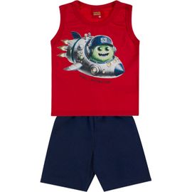 -	Conjunto-Meninos-Regata-Vermelha-Monster-Space-e-Bermuda-Azul-Marinho-2