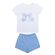 Pijama-Meninas-Curto-Malha-Camiseta-Branca-Laco-e-Short-Azul-Poas-2