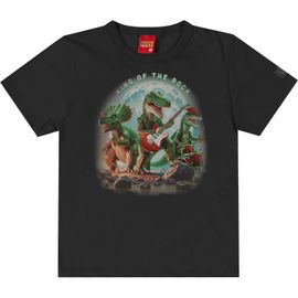 Camiseta-Infantil-Manga-Curta-Preta-Banda-de-Dinossauros-2
