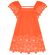 Vestido-Infantil-Malha-Trapezio-Laranja-Bordado-Corte-a-Laser-Flores-2