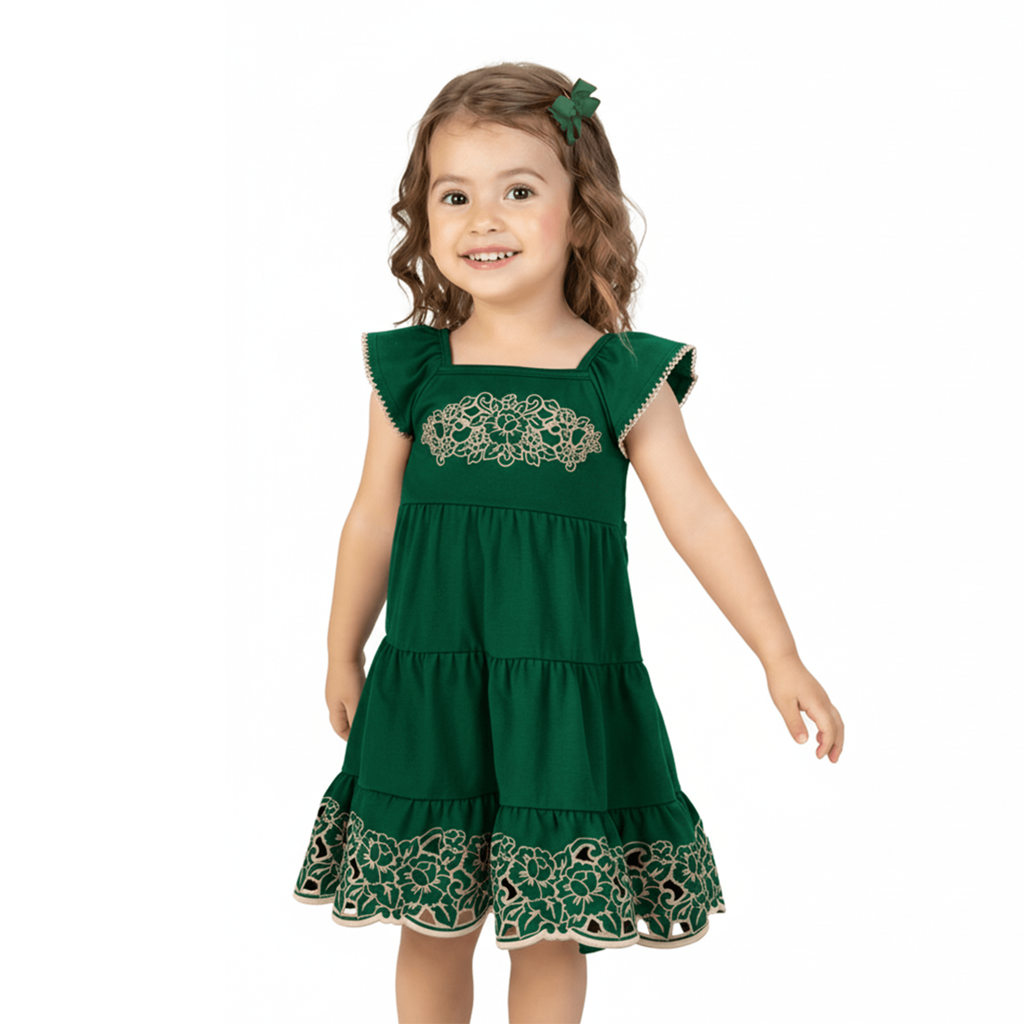 Vestido-Infantil-Cotton-Verde-Pinheiro-Bordado-Corte-a-Laser-1