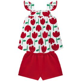 Conjunto-Meninas-Blusa-Bata-Branca-Tulipas-e-Short-Vermelho-2