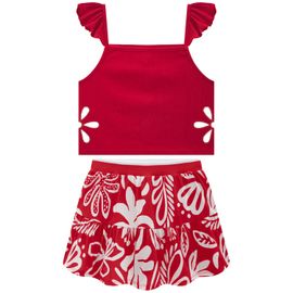 -	Conjunto-Meninas-Regata-Ribana-Vermelha-e-Saia-Flores-Brancas-1