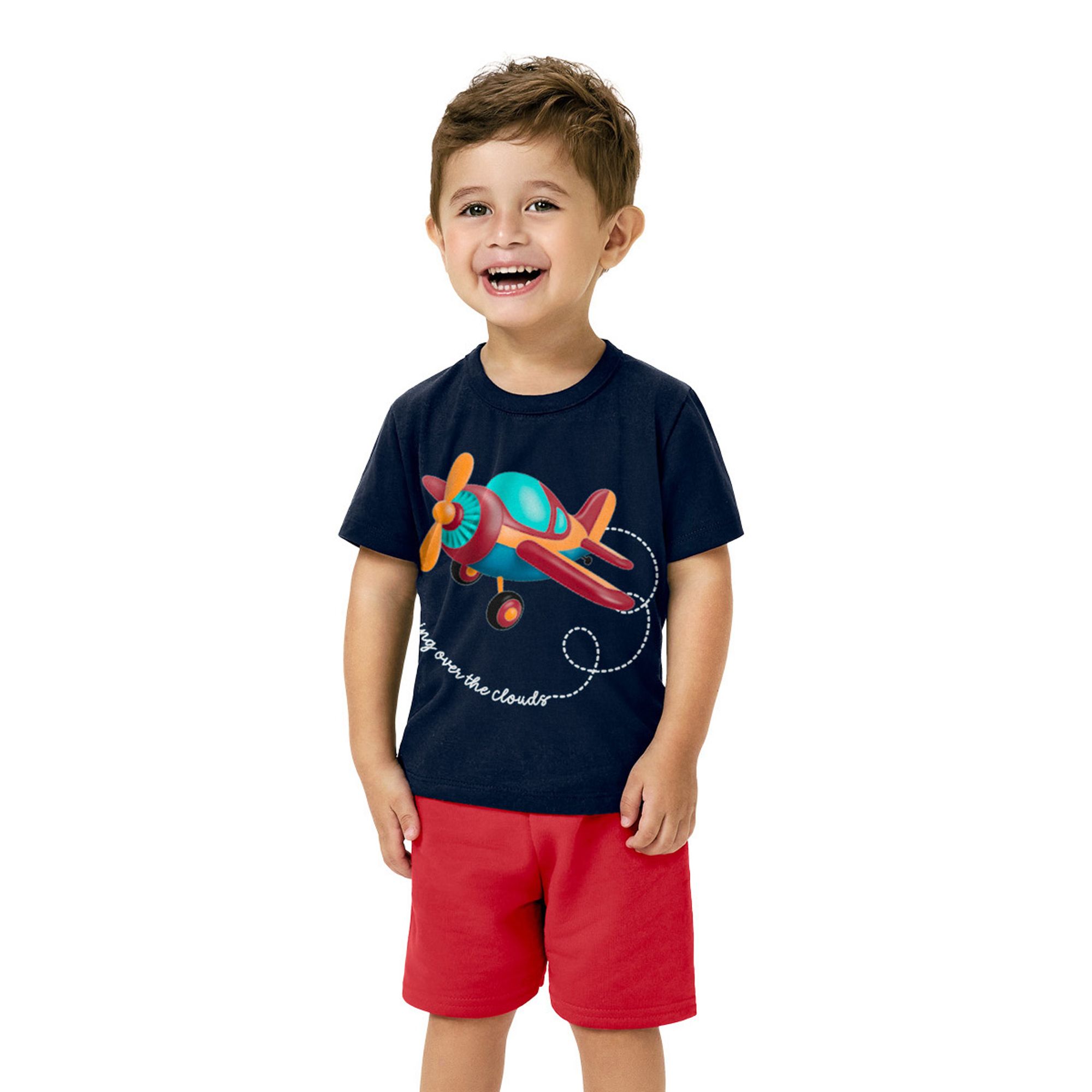 Conjunto-Infantil-Camiseta-Azul-Marinho-Aviaozinho-e-Bermuda-Vermelho-1