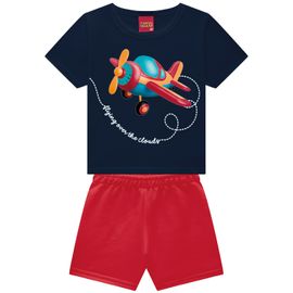 Conjunto-Infantil-Camiseta-Azul-Marinho-Aviaozinho-e-Bermuda-Vermelho-2
