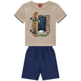 Conjunto-Infantil-Camiseta-Amendoa-Aventura-e-Bermuda-Azul-2