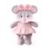 Boneco-Pelucia-Lu-Ratinha-de-Vestido-e-Laco-Rosa-
