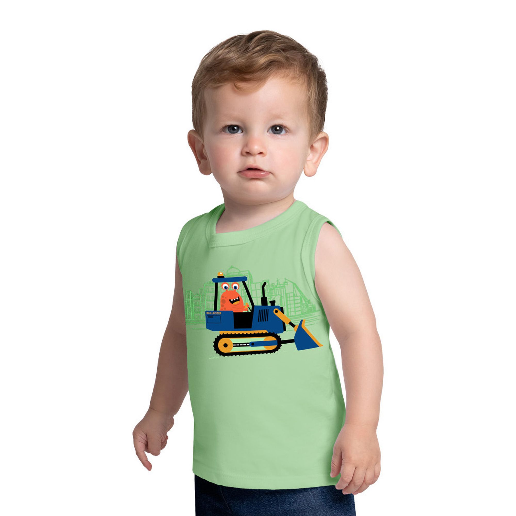 Regata-Infantil-Meninos-Verde-Monstro-de-Escavadeira-1