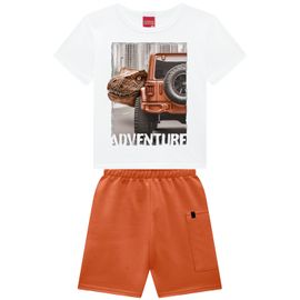 Conjunto-Meninos-Camiseta-Branca-Jurassic-Adventure-e-Bermuda-Coral-2
