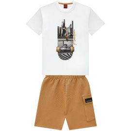 Conjunto-Meninos-Camiseta-Branca-Skate-e-Bermuda-Cargo-Amendoa-2