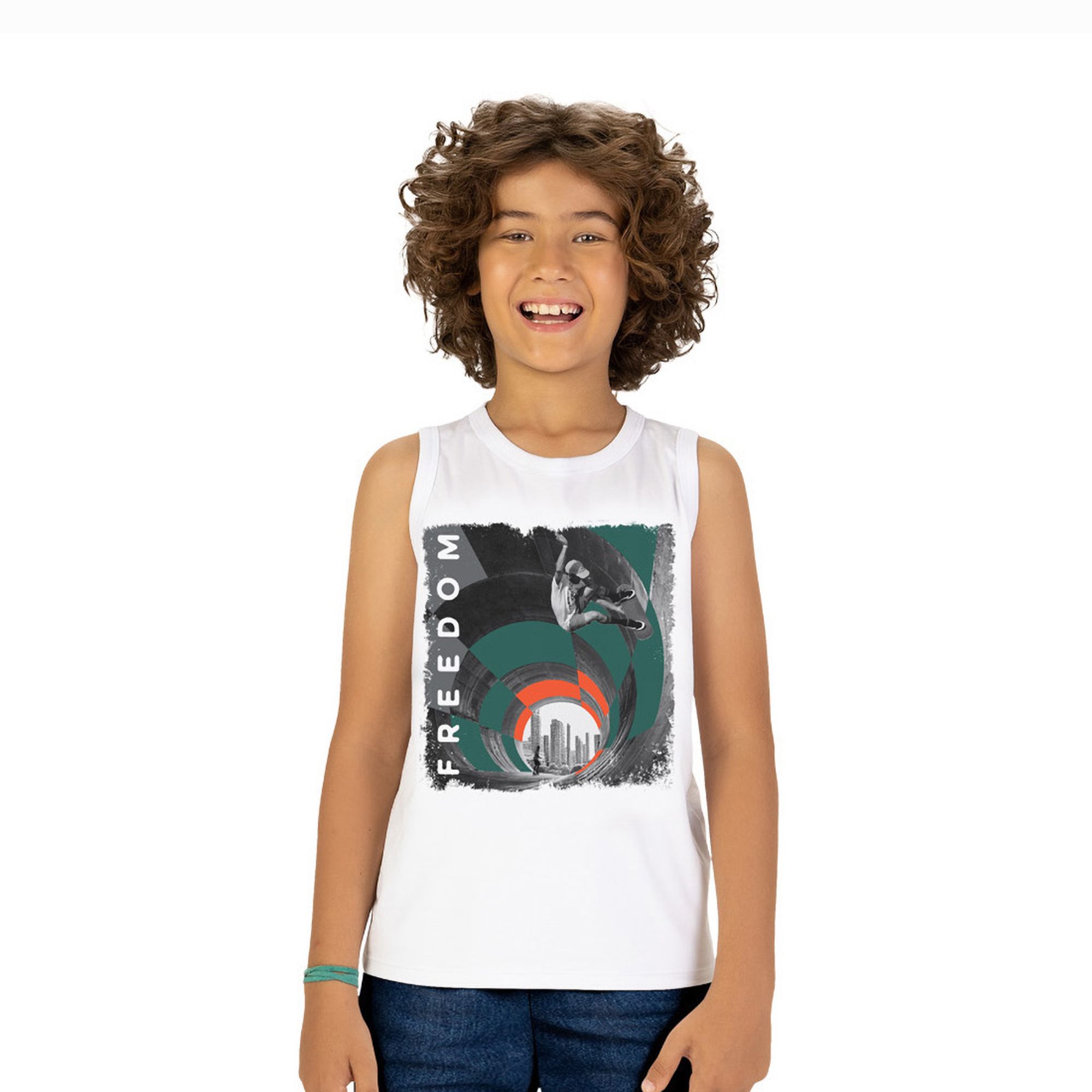 Regata-Infantil-Meninos-Branca-Malha-Skate-Freedom-Kyly-1