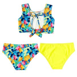 -	Biquini-Infantil-Azul-Cajus-e-Flores-Coloridas-2-Calcinhas-Lisa-e-Estampada-2