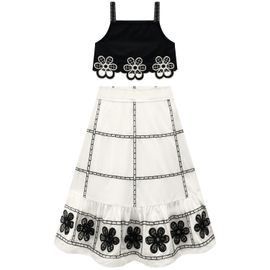 Conjunto-Meninas-Blusa-Boxy-Preta-e-Saia-Midi-Cambraia-Branca-Bordada-2
