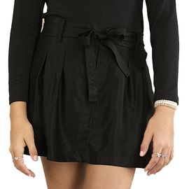 Short-Saia-Meninas-Viscose-Preto-Pregas-e-Faixa-Cintura-1