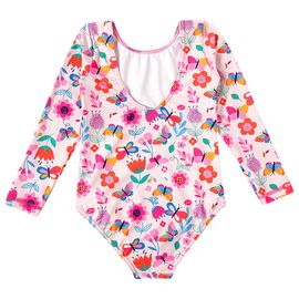 Maio-Body-Infantil-Manga-Longa-Rosa-Claro-Borboletas-e-Flores-2