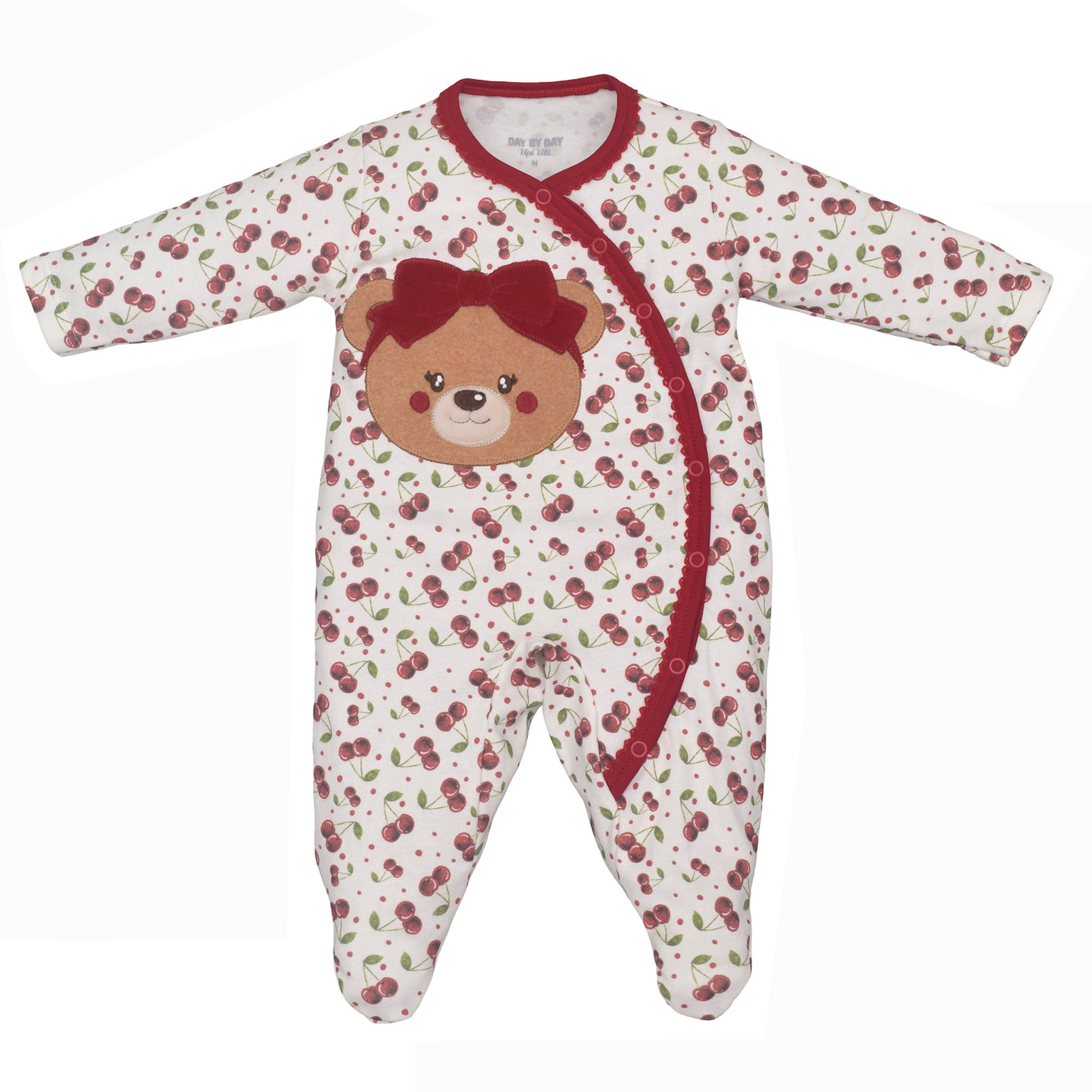 Macacao-Bebe-Suedine-Branco-Cerejinhas-Vermelha-Ursa-Bordada-1