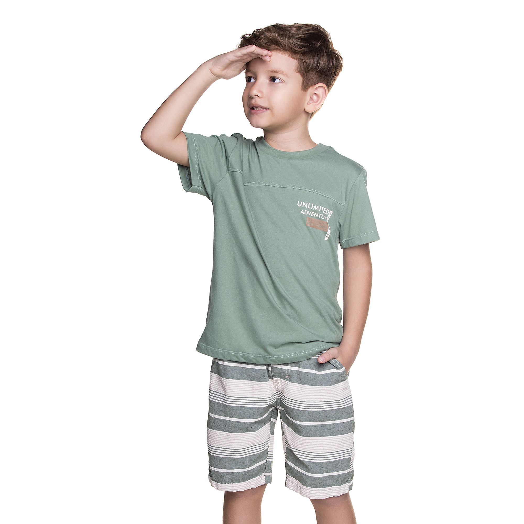 Conjunto-Meninos-Camiseta-Verde-Adventure-e-Bermuda-Eco-Listrada-1