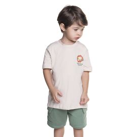 Conjunto-Meninos-Camiseta-Bege-Leaozinho-e-Bermuda-Verde-Moletom-1