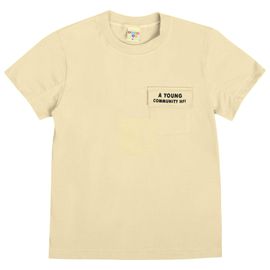-Camiseta-Infantil-Manga-Curta-Young-Malha-Bege-Com-Bolso-2