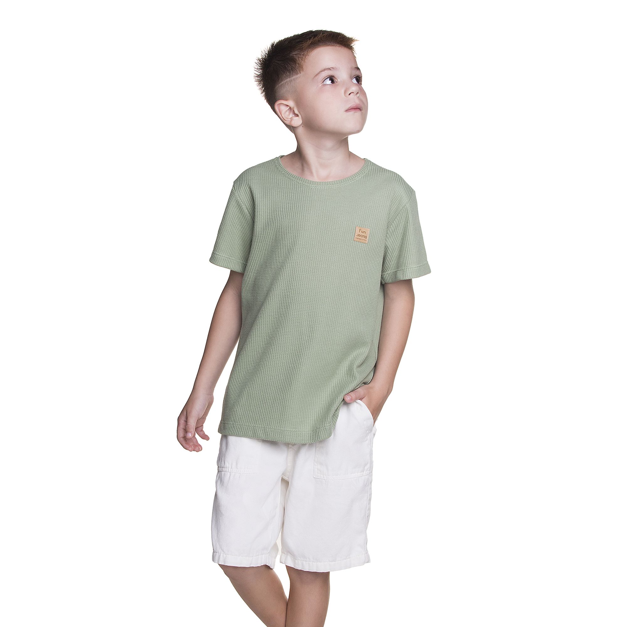Conjunto-Meninos-Camiseta-Malha-Waffle-Verde-e-Bermuda-Sarja-1