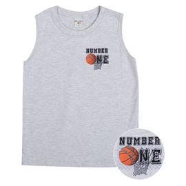 Regata-Infantil-Meia-Malha-Machao-Cinza-Mescla-Basquete-One-2