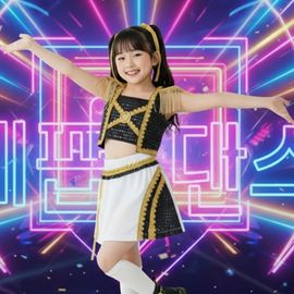 Conjunto-Fantasia-Infantil-Guerreira-do-K-Pop-Luxo-Mira-2