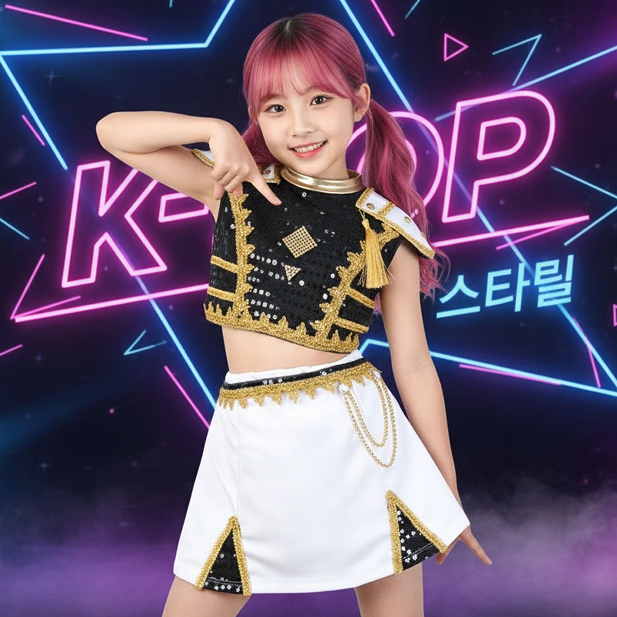 Conjunto-Fantasia-Infantil-Guerreira-do-K-Pop-Luxo-Zoey-1