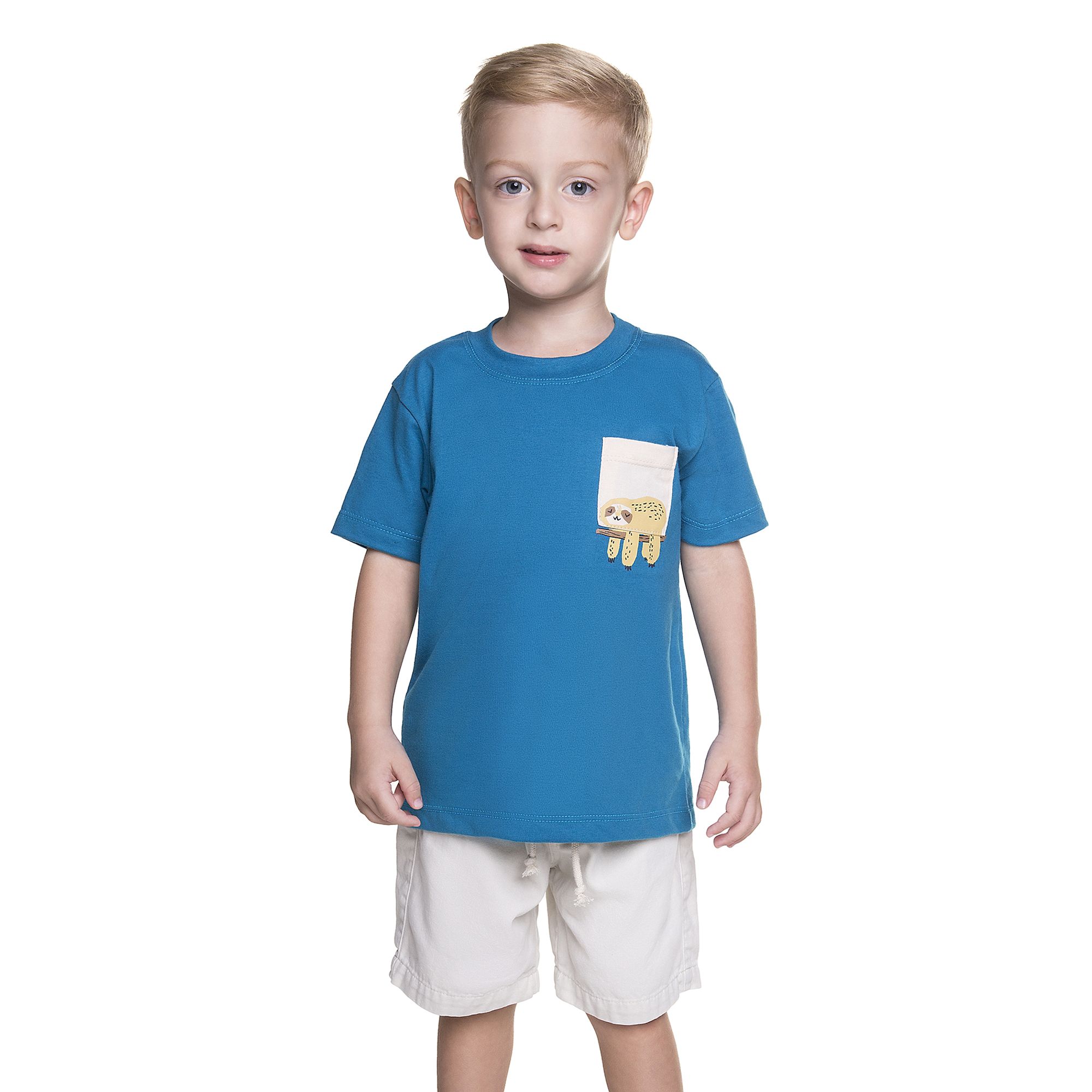 Conjunto-Meninos-Camiseta-Azul-Bolso-Bicho-Preguica-e-Bermuda-Sarja-1