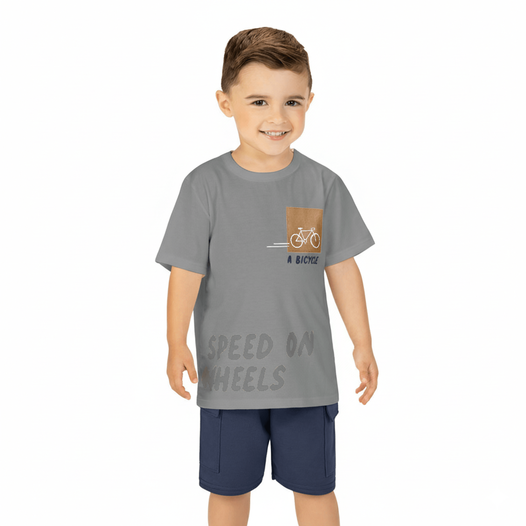 Conjunto-Infantil-Camiseta-Cinza-Bicycle-e-Bermuda-Cargo-Marinho-1