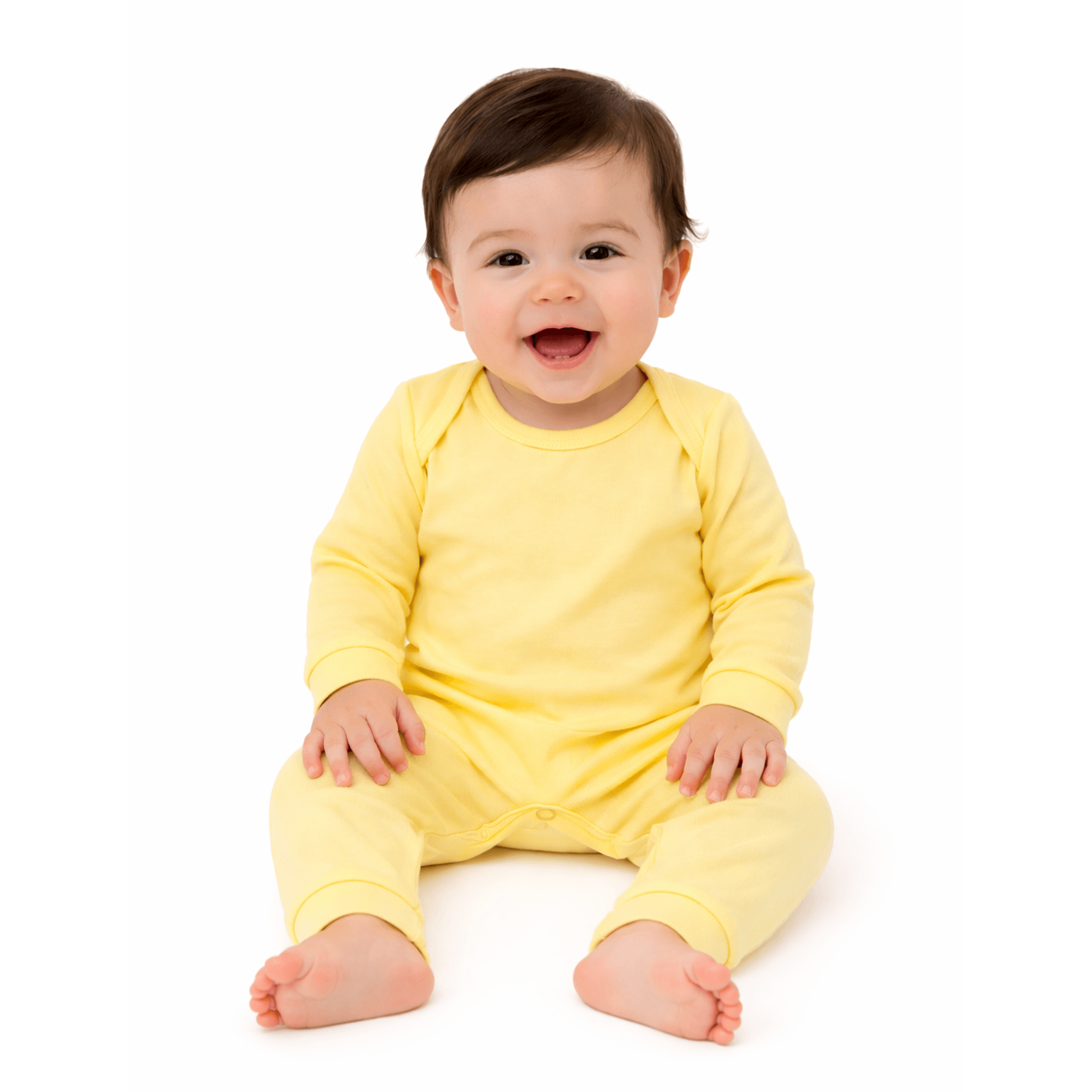 -	Macacao-Bebe-Basico-Malha-Premium-Algodao-Liso-Unissex-Amarelo-1