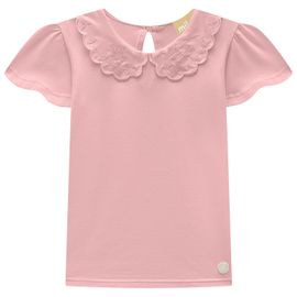 Blusa-Meninas-Manga-Curta-Rosa-Sorbet-Cotton-Gola-Bordada-2