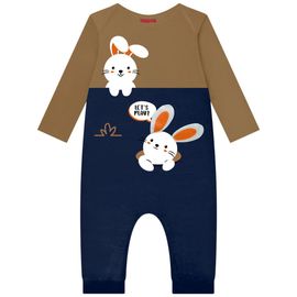 -	Macacao-Manga-Longa-Meninos-Cotton-Marrom-e-Marinho-Coelhinhos-2