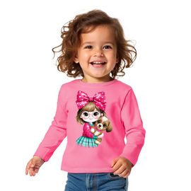 Blusa-Infantil-Manga-Longa-Rosa-Menina-e-Cachorrinho-1