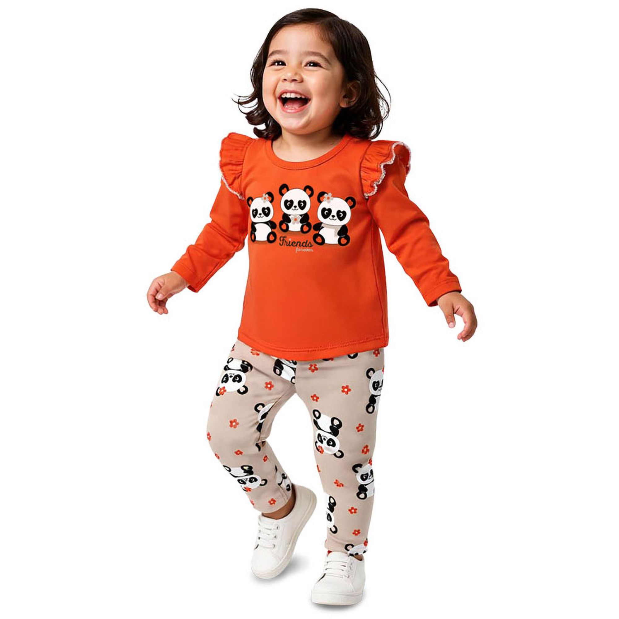 Conjunto-Meninas-Blusa-Manga-Longa-e-Legging-Laranja-Pandas-1