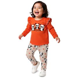 Conjunto-Meninas-Blusa-Manga-Longa-e-Legging-Laranja-Pandas-1