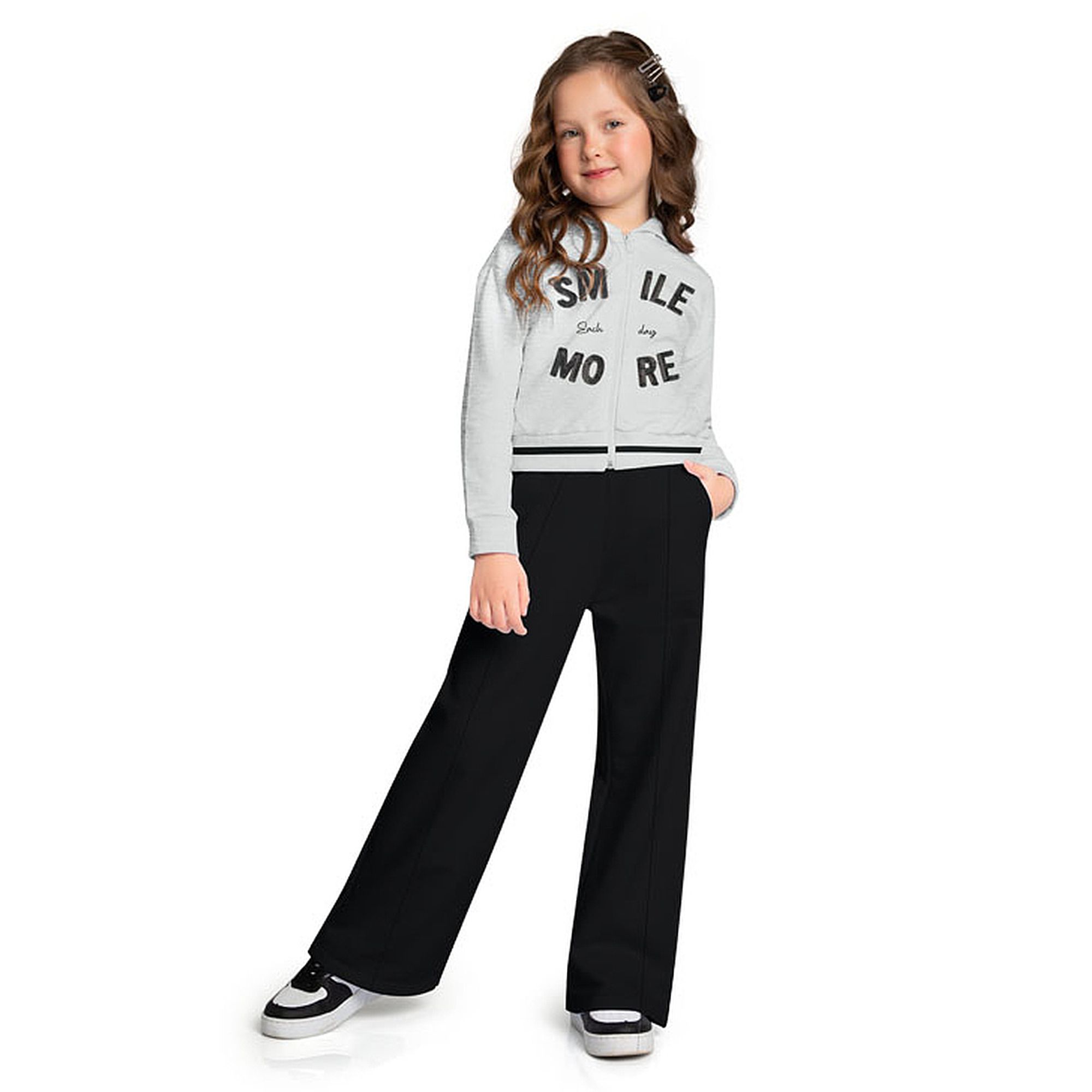 Conjunto-Moletom-Infantil-Jaqueta-Mescla-Smile-e-Calca-Wide-Preta-1