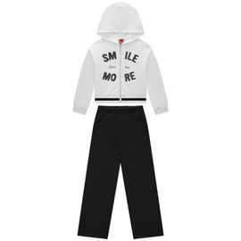 Conjunto-Moletom-Infantil-Jaqueta-Mescla-Smile-e-Calca-Wide-Preta-2
