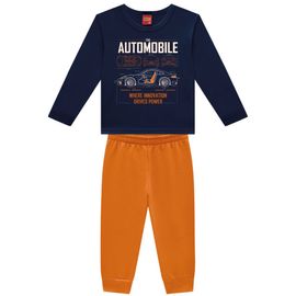 Conjunto-Infantil-Camiseta-Manga-Longa-Marinho-Automobile-e-Calca-Laranja-2