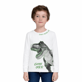 Camiseta-Infantil-Manga-Longa-Branca-Dinossauro-Game-Over-1