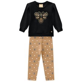Conjunto-Meninas-Moletom-Casaco-Preto-Abelha-Bordada-e-Legging-2