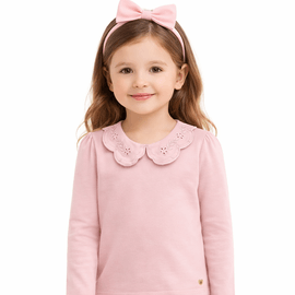 Blusa-Infantil-Manga-Longa-Rosa-Sorbet-Cotton-com-Gola-Bordada-Milon-1