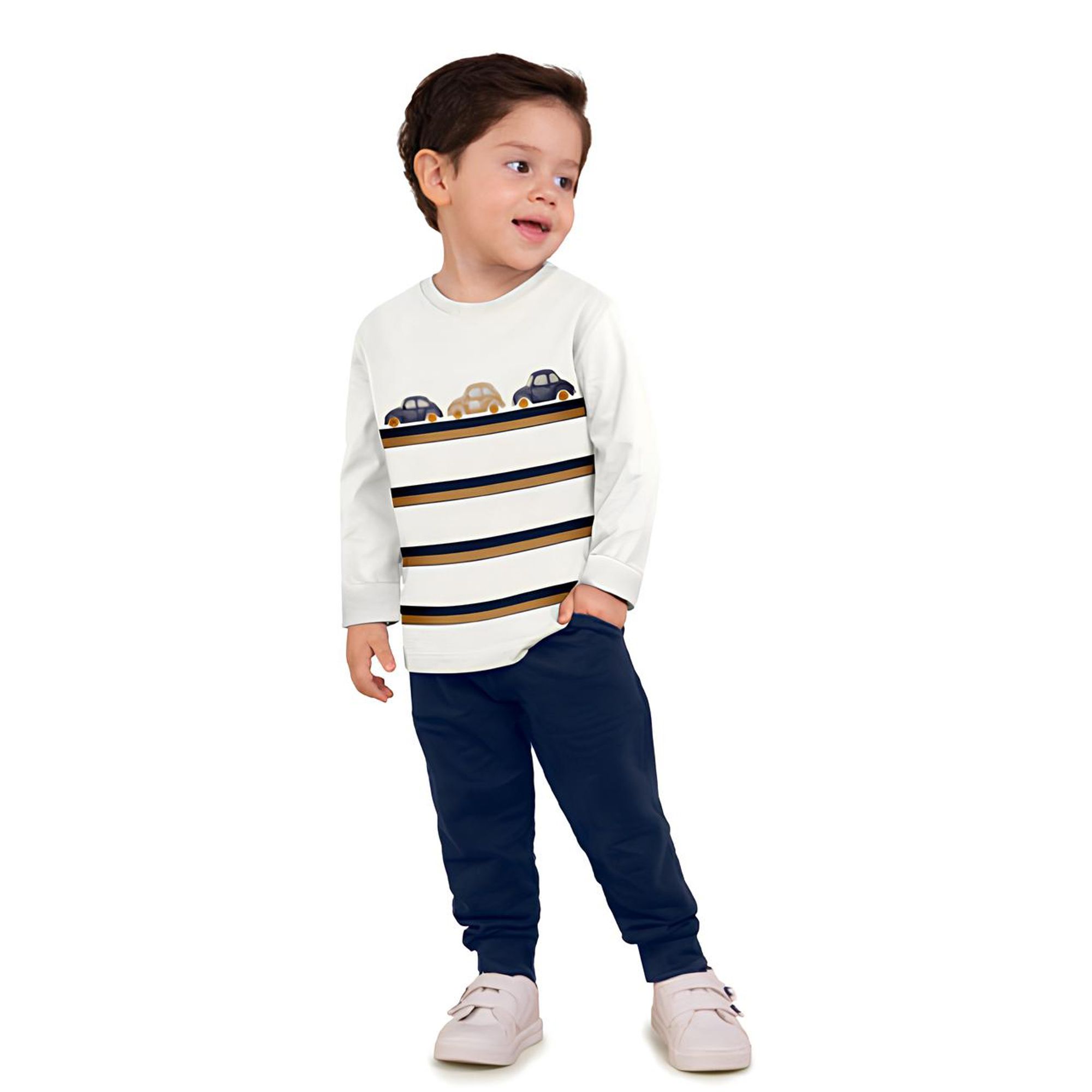 Conjunto-Meninos-Camiseta-Longa-Listras-Carrinhos-e-Calca-Marinho-Milon-1